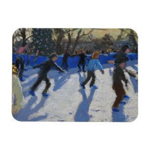 Íman Natal Fayre Hyde Park justo dos patinadores de