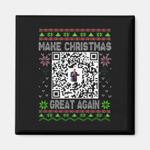 Íman Natal Feio Divertido Qr Presidente Trump Dança Cód