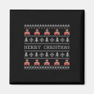 Íman Natal Feio Vermelho Santa Chapéu Francês Bulldog X