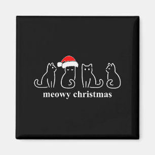 Íman Natal Felino Meowy Gato Natal Fofo Gatinho Gatos P
