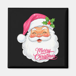 Íman Natal Feliz Natal Rosto do Papai Noel Alegre Papai