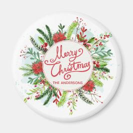 Íman Natal Floral Personalizado | Magnet