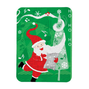 Íman Natal Fofo, Papai Noel Cantando e Dançando