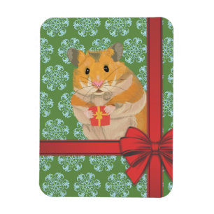Íman Natal Hammy do hamster do Natal