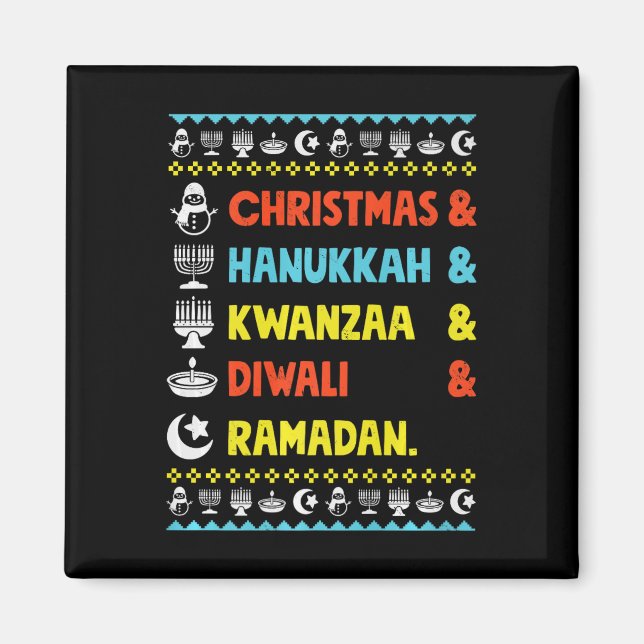 Íman Natal Hanukkah Kwanzaa Diwali Ramadan Funny Ug (Frente)
