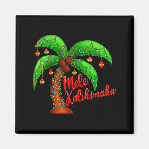 Íman Natal havaiano Mele Kalikimaka Coqueiro