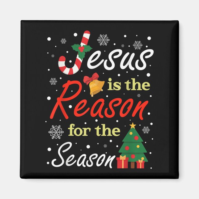 Íman Natal Jesus É A Razão Da Temporada De Natal  (Frente)