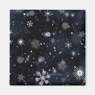 Íman Natal mágico e pacífico de inverno do SlipperyJoe