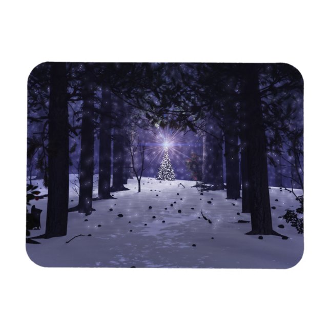 Íman Natal no Palheiro Flexível dos Pinos (Horizontal)