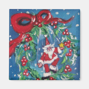 ÍMAN NATAL NOITE, CRUZADO COM FRIO VERMELHO