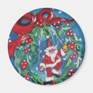 ÍMAN NATAL NOITE, CRUZADO COM FRIO VERMELHO