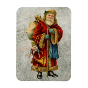 Íman Natal Papai Noel do pai do estilo do vintage