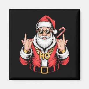 Íman Natal Papai Noel Vintage Ho Ho Cadeia Retro Xmas R