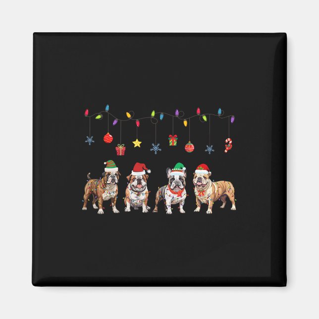 Íman Natal para Buldogue6 (Frente)