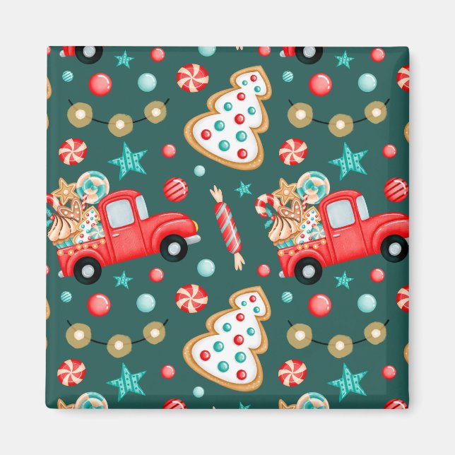 Íman Natal Personalizado Aquarela      (Frente)