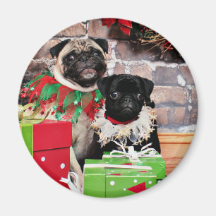 Íman Natal - Pug - margarida Mae e lírio Lou