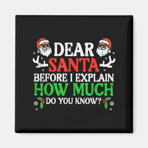 Íman Natal Querido Papai Noel Quanto Você Sabe Xmas Mul