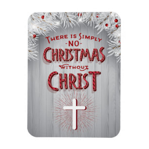 Íman Natal religioso - nenhum Natal sem cristo
