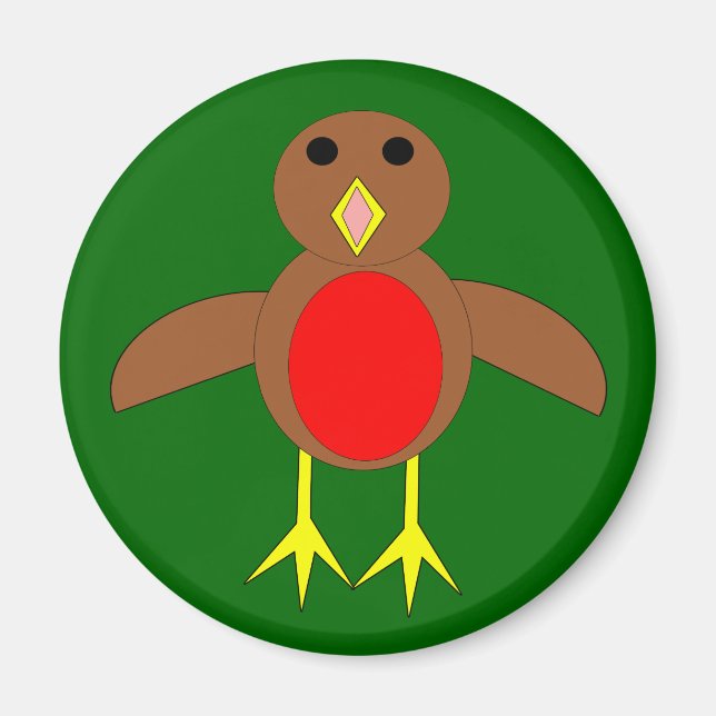 Íman Natal Robin Magnet (Frente)