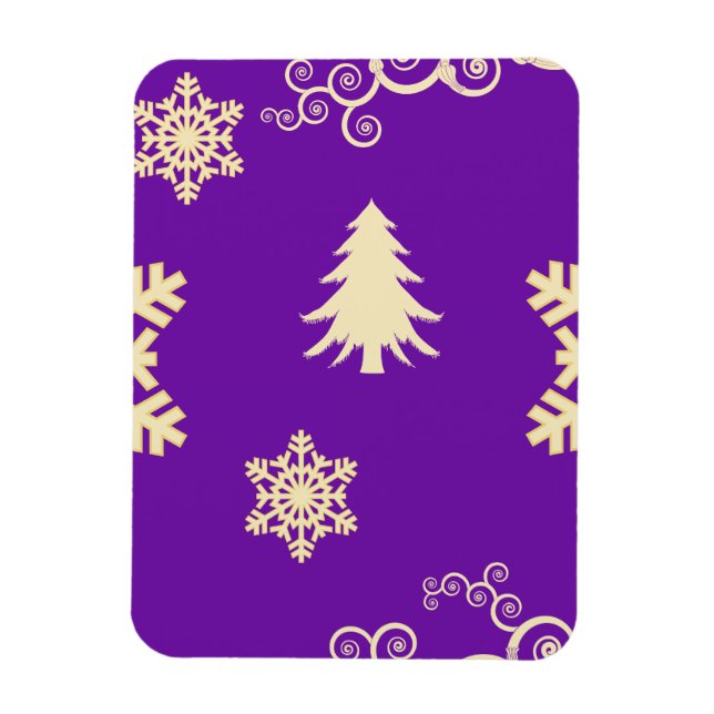 Íman Natal roxo (Vertical)