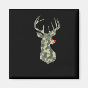 Íman Natal Rudolf Reindeer Red Nose Camo Hu