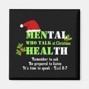 Íman Natal Saúde Mental Personalizado HOMENS QUE FALAM 