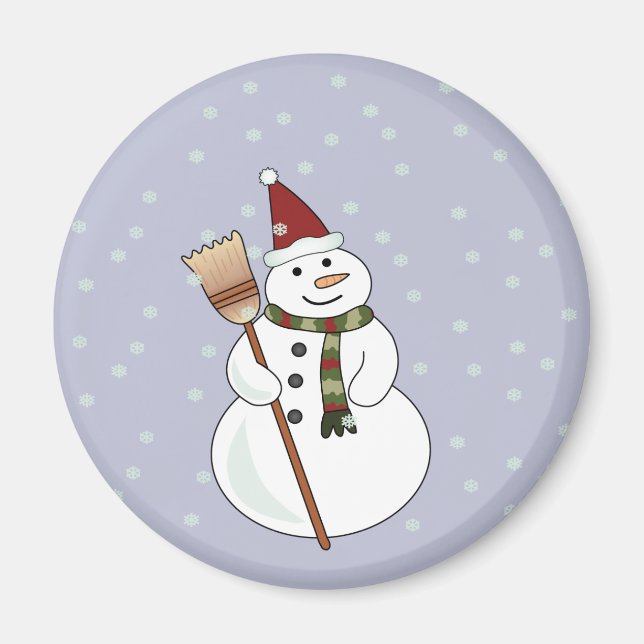 Íman Natal Snowman Magnet (Frente)
