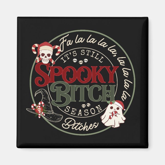 Íman Natal Spooky B Season Magnet (Frente)