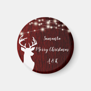 Íman Natal, terra firme, cabeça de veado, personalizada