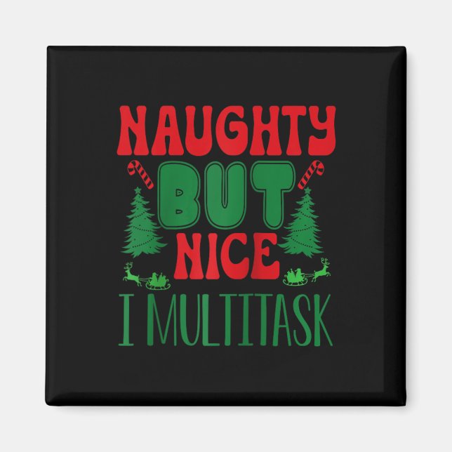 Íman Natal travesso, mas legal, eu multitarefa, Winter  (Frente)