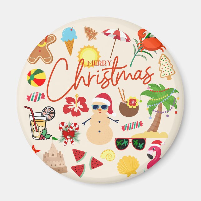 Íman Natal tropical (Frente)