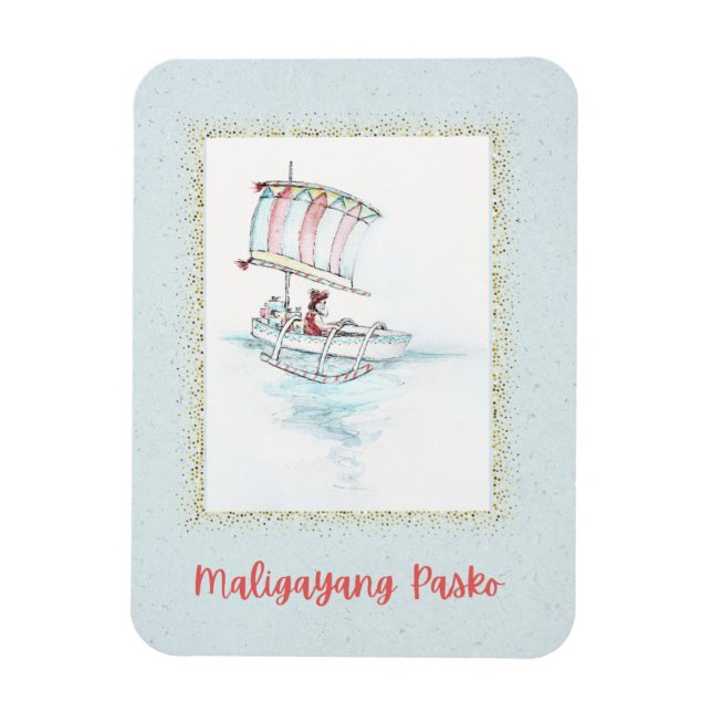 Íman Natal tropical filipino Vinta Ref Magnet (Vertical)