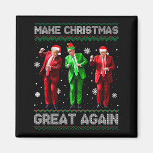 Íman Natal Trump Dança Faça O Natal Grande Novamente Fe