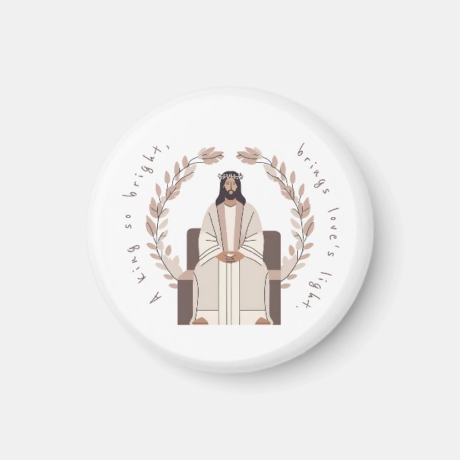 Íman Natal | Um rei tão brilhante | Jesus | Neutros (Frente)