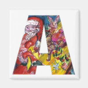 ÍMAN NATAL UMA CARTA / PAPAIS NOEIS COM MONOGRAMA DE PR