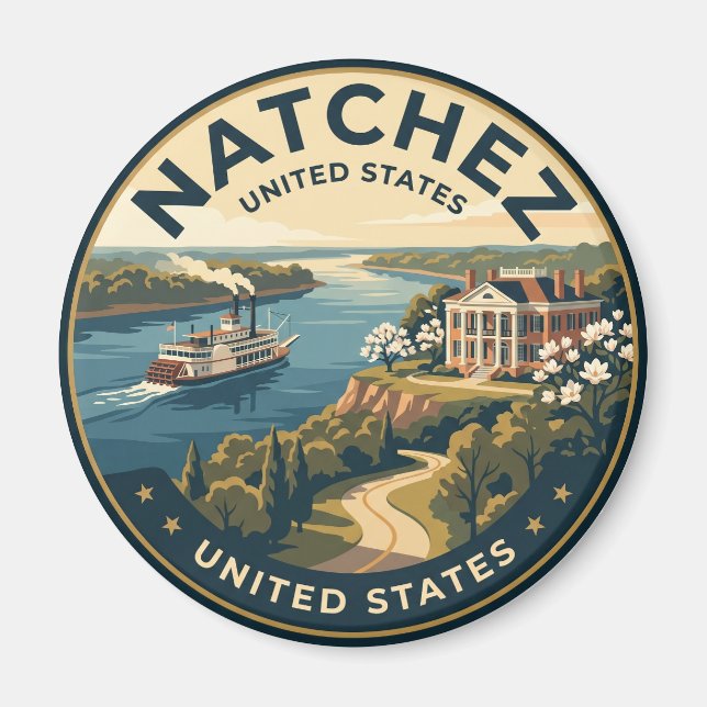Íman Natchez Mississippi (Frente)