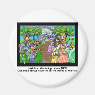 Íman Natchez, MS 1865 Engraçado Oferece Camisetas e Col