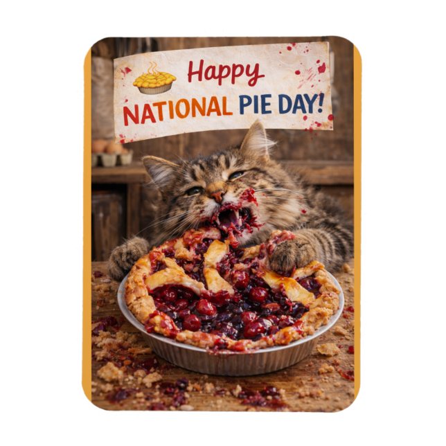 Íman National Pie Day Card, Photo Magnet (Vertical)