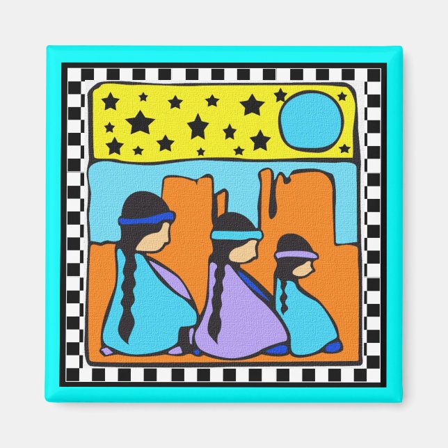 ÍMAN NATIVE AMERICAN DESIGN MAGNET (Frente)