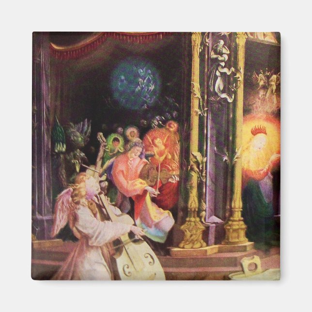 ÍMAN NATIVIDADE COM ANJOS - MÁGICA DO NATAL (Frente)