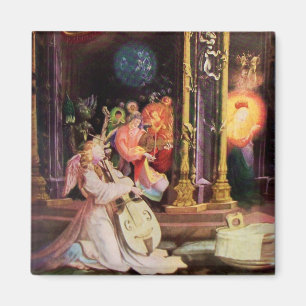 ÍMAN NATIVIDADE COM ANJOS - MÁGICA DO NATAL