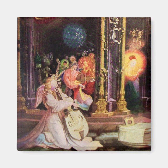 ÍMAN NATIVIDADE COM ANJOS - MÁGICA DO NATAL (Frente)