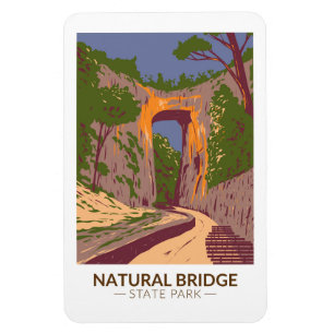 Íman Natural Bridge State Park Virginia Vintage