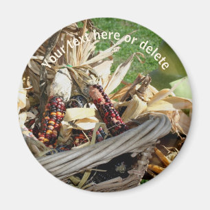 Íman Natural do cesto índio de milho Personalizada