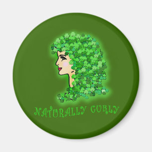 Íman Naturalmente encaracolado! Com trevos irlandeses