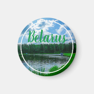 Íman Nature Landscape Lake Sky Belarus Magnet