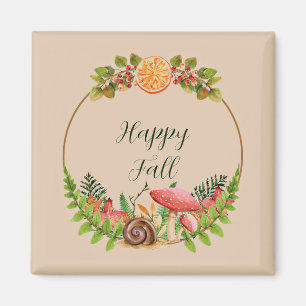 Íman Natureza de outono com texto personalizável