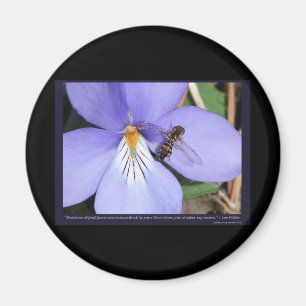 Íman Natureza Do Violeta-Pé De Pássaros De Amor