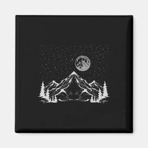Íman Natureza Noturna ao Ar Livre Árvores Montanhas Flo