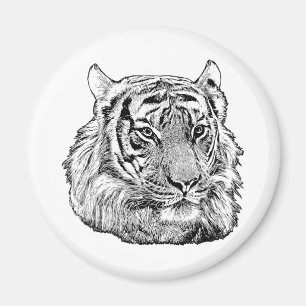 Íman Natureza Selgle Tiger Face safari